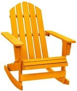 vidaXL Gartenstuhl Adirondack-Schaukelstuhl Massivholz Tanne Orange (1 St)
