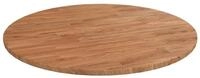 vidaXL Tischplatte 80 x 15 cm Runde Tischplatte Hellbraun &Oslash;80x1,5 cm...