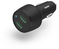 Hama Auto Schnellladeger&auml;t 2x USB-C Power Delivery, Qualcomm &reg; 45 W Schwarz