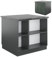 Vicco Unterschrank Fame-Line, Gr&uuml;n-Gold Landhaus/Anthrazit, 90cm, ohne...