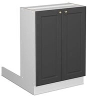 Vicco Unterschrank Fame-Line, Anthrazit-Gold/Wei&szlig;, 60 cm ohne Arbeitsplatte (1-St)