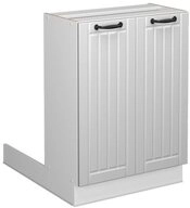 Vicco Unterschrank Fame-Line, Wei&szlig; Landhaus/Wei&szlig;, 60 cm ohne Arbeitsplatte...