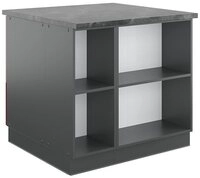 Vicco Unterschrank Fame-Line, Bordeaux Hochglanz/Anthrazit, 90cm, ohne Arbeitsplatte