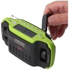 AccuCell LED Taschenlampe Solar-Dynamo-Koffer-Radio mit LED-Taschenlampe, keine