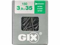 Spax GIX-B Grobgewinde 3,9 x 35 mm 150 Stück Vollgewinde Trompetenkopf...