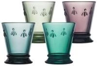 La Rochere Glas Biene Abeille Wassergl&auml;ser 260 ml 4er Set, 4-tlg., Glas