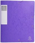 EXACOMPTA Archivcontainer 10x Archivbox R&uuml;cken 60mm Karton +3 Klappen Gummizug...