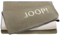 JOOP! Tagesdecke Joop! Wohndecke Kuscheldecke 150x200 cm Melange Doubleface oliv
