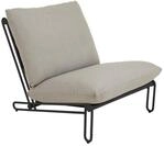 Brafab Gartensessel Blixt mit Kissen, Schwarz/Beige