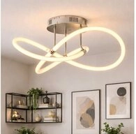 WOFI LED Deckenleuchte, LED-Leuchtmittel fest verbaut, Warmwei&szlig;, Deckenlampe