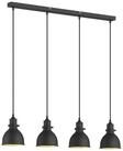 Lindby H&auml;ngeleuchte Jasminka, Metall, Schwarz IP20, 4 x 15 W LED