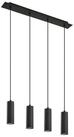 Lindby H&auml;ngeleuchte Joffrey, Metall, Schwarz IP20, 4 x 10 W LED