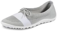 Barfu&szlig;schuh LEGUANO "STLYE PEAR", Damen, Gr. 36, grau (grau, wei&szlig;), Textil, Schuhe