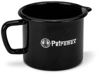 Petromax Messbecher, Emaille Milchtopf, Messbecher schwarz (1,0 Liter)