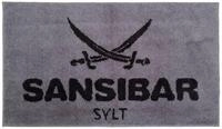 Sansibar Sylt Badematte Badematte SANSIBAR BL 70x120 cm silber Badteppich Badvorleger