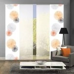 HOME WOHNIDEEN Schiebegardine SCOPPIO (4 St), Klettband, blickdicht, HxB:...
