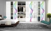 HOME WOHNIDEEN Schiebegardine EDMONTON (1 St), Klettband, blickdicht, HxB: 245x60,