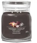 Yankee Candle Duftkerze Aromatic candle Signature glass medium Black Coconut 368 g