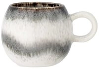 Bloomingville Becher Bloomingville Becher PAULA Grau Wei&szlig; mit Henkel