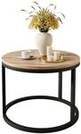 Lookway Couchtisch CIRI mit einer Platte in Holzdekor (1x Couchtisch), Durchmesser: