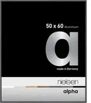 nielsen Bilderrahmen Aluminium Bilderrahmen Alpha, (1 St) grau 50 x 60 cm