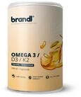 Brandl Nutrition Omega D3 K2 Kapsel hochdosiert, Premium Omega 3 mit Fisch&ouml;l aus der
