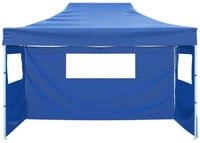 vidaXL Faltzelt, Zelt mit 3 Seitenteilen 3x4,5 m Blau