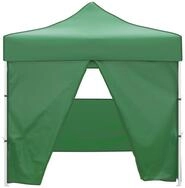 vidaXL Pavillon, Faltzelt mit 4 W&auml;nden 3 x 3 m Gr&uuml;n