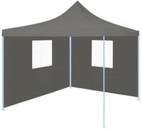 vidaXL Partyzelt Faltzelt Partyzelt Pop-Up mit 2 Seitenw&auml;nden 3 x 3 m Anthrazit