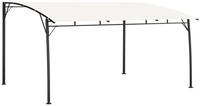 vidaXL Partyzelt Garten-Sonnenschutz 4x3x2,55 m Cremewei&szlig;