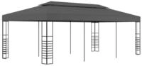 vidaXL Partyzelt Gartenpavillon 3x6 m Anthrazit