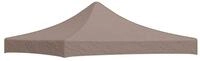 vidaXL Pavillon-Ersatzdach Partyzelt-Dach 3x3 m Taupe 270 g/m&sup2;, 290 x 290 cm