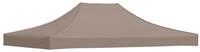 vidaXL Pavillon-Ersatzdach Partyzelt-Dach 4x3 m Taupe 270 g/m&sup2;, 405 x 275 cm