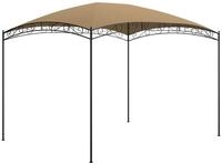 vidaXL Partyzelt Pavillon 3x4x2,65 m Taupe 180 g/m&sup2;