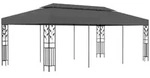 vidaXL Partyzelt Pavillon 3&times;6 m Anthrazit grau