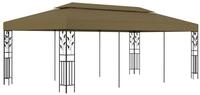 vidaXL Partyzelt Pavillon 6x3 m Taupe 180 g/m&sup2;
