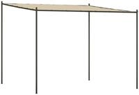 vidaXL Pavillon, Partyzelt Beige 3x3 m 180 g/m&sup2; Stoff und Stahl