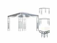 vidaXL Pavillon mit LED-Lichterkette 300 x 300 cm cremeweiß (3070338)