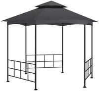vidaXL Partyzelt Pavillon mit Seitenw&auml;nden 3,1x2,7 m Anthrazit