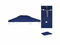 vidaXL Pavillon-Dachplane mit Kaminabzug 310 g/m² 4 x 3 m blau (44759)