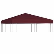 vidaXL Pavillon-Ersatzdach Pavillondach 310 g / m&sup2; 3x3 m Weinrot, 300 x 300 cm