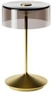 SIGOR LED Tischleuchte Akku-Glasleuchte NUMOTION goldfarben, Dimmbar, LED fest