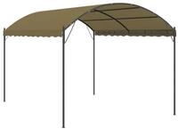 vidaXL Pavillon, Partyzelt 4x3x2,6 m Taupe 180 g/m&sup2;