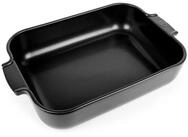 PEUGEOT Auflaufform APPOLIA Keramik 36cm Rechteckig Satin-Schwarz, Keramik, Keramik