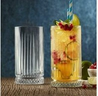 Pasabahce Longdrinkglas Elysia Longdrink Glas im Retro Kristall-280ml 4-St&uuml;ck