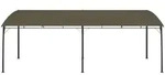 vidaXL Pavillon, Garten-Sonnenschutz 6x3x2,55 m Taupe