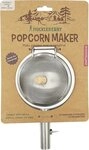 Kikkerland Popcorn-Pfanne Kikkerland Huckleberry Popcorn Maker aus Edelstahl,