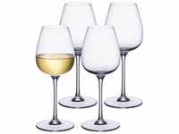 Villeroy & Boch Weißweinglas Purismo Wine Weißweingläser 400 ml 4er Set, Glas