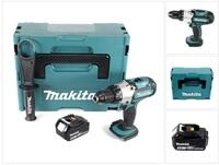 Makita S&auml;ulenbohrmaschine DDF 451 M1J Akku Bohrschrauber 18 V 80 Nm + 1x Akku...