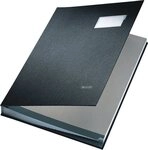 Generic Bewerbungsmappe Unterschriftsmappe 10 F&auml;cher schwarz (1-St)